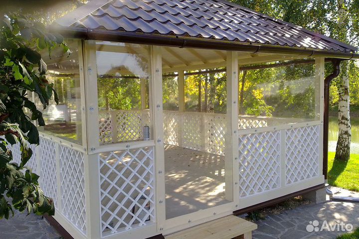 Мягкие окна для беседки