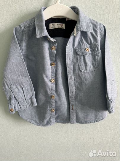 Рубашка zara детская лен