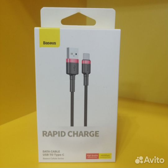 Кабель Baseus Cafule Cable Type-C 2A 2m