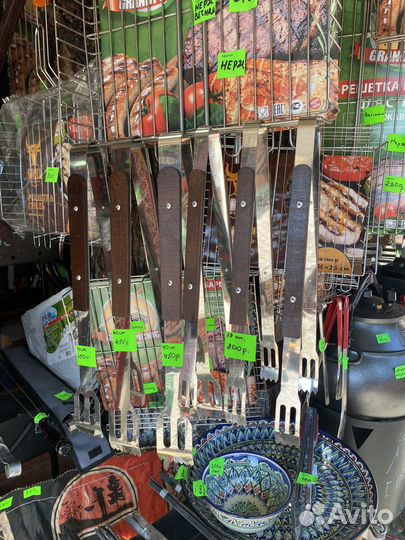 Щипцы для мяса из нержавейки