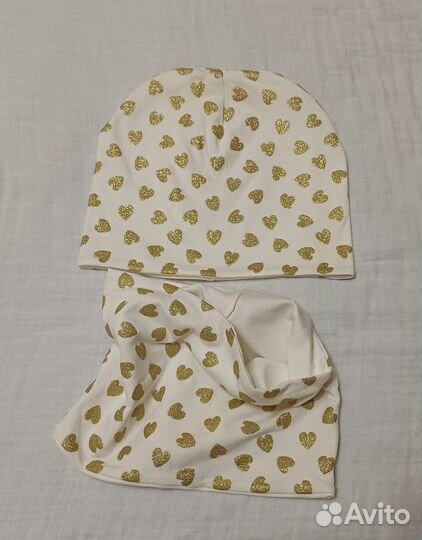 Комплект шапка и снуд для девочки