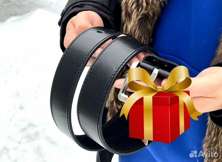 Ремень мужской с гравировкой