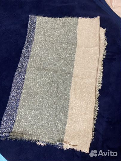 Платок шарф палантин 2 штуки: в клетку и полоску