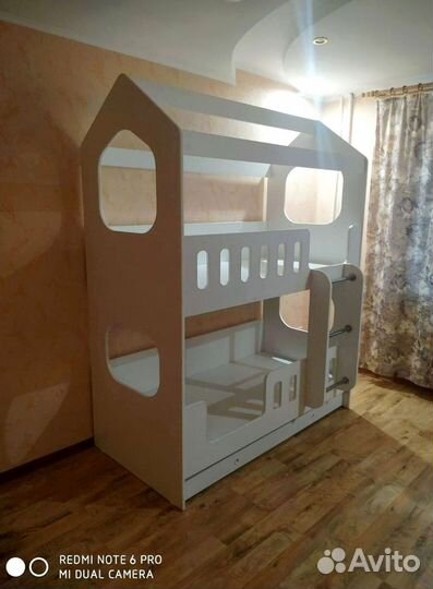 Детская Двухъярусная Кровать Матрасы Подарок