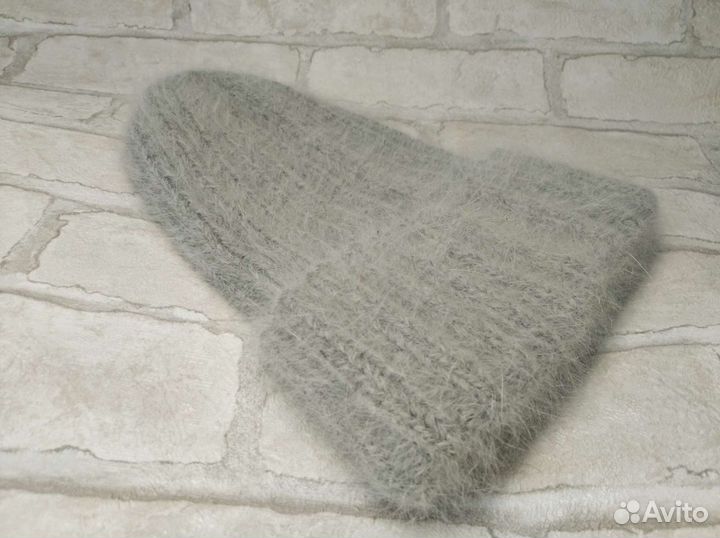 Шапка ангора кролик