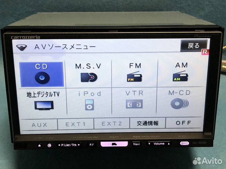 Процессорная магнитола Carrozeria Avic HRZ099 2din