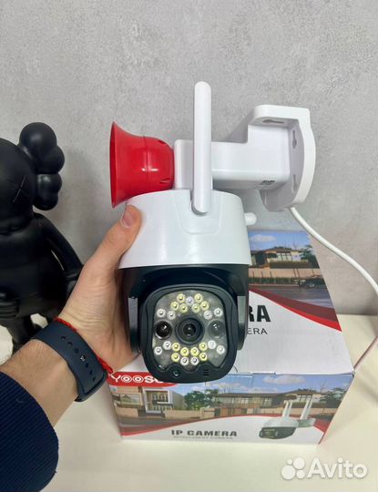 Камера видеонаблюдения уличная WiFi с рупором