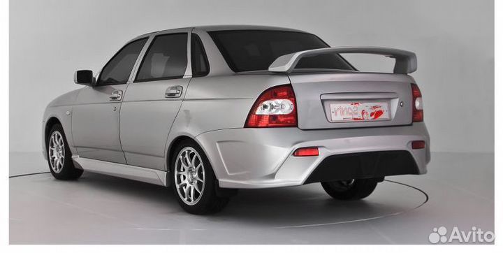 Бампер задний Юрол ring-2 на Лада Приора