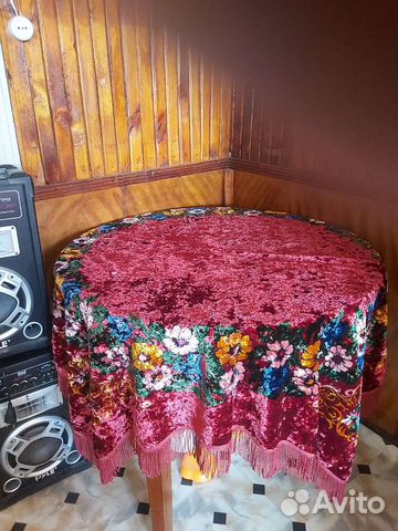 Скатерть плюш бархат СССР