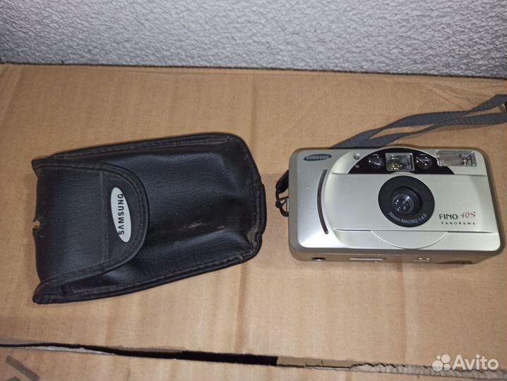 Плёночный фотоаппарат samsung Fino 40S с чехлом