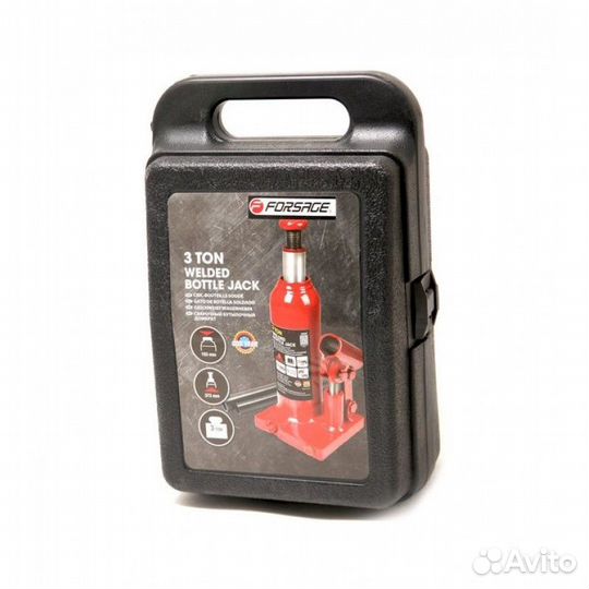 Домкрат бутылочный 6т с клапаном (h min 185мм, h m