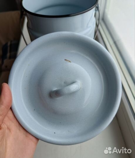 Эмалированный бидончик СССР 4 литра