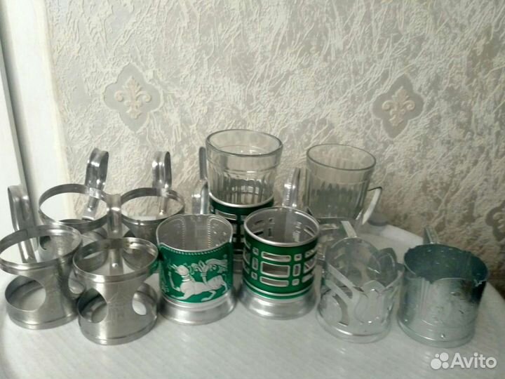 Подстаканники СССР алюминиевые