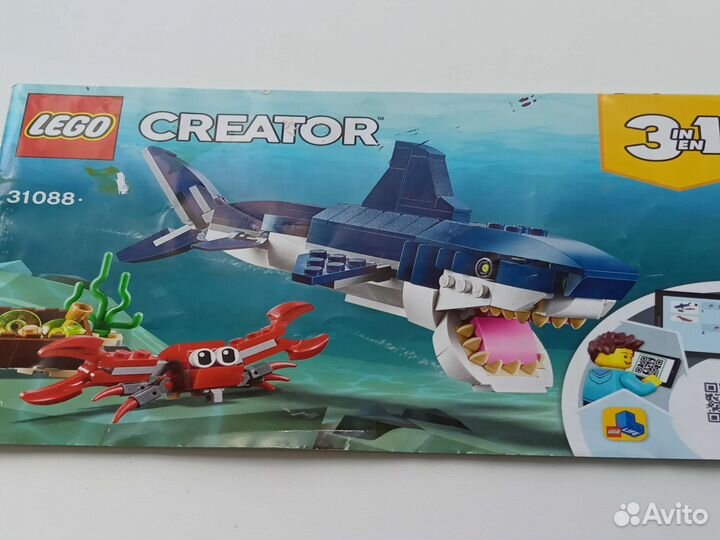 Конструктор lego акула