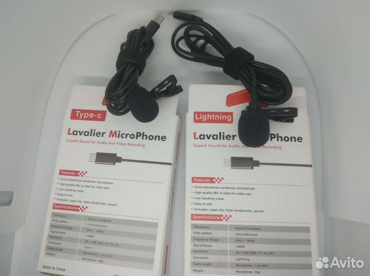 Петличный микрофон type C новый