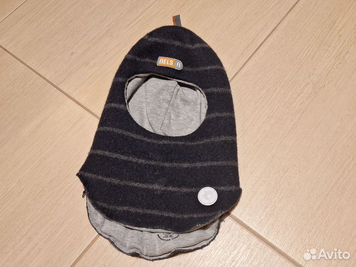 Зимняя шапка шлем Nels 48 50 шерсть 100