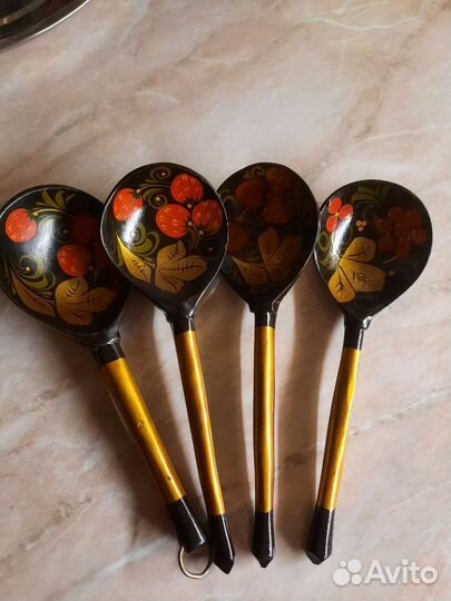 Деревянные ложки хохлома