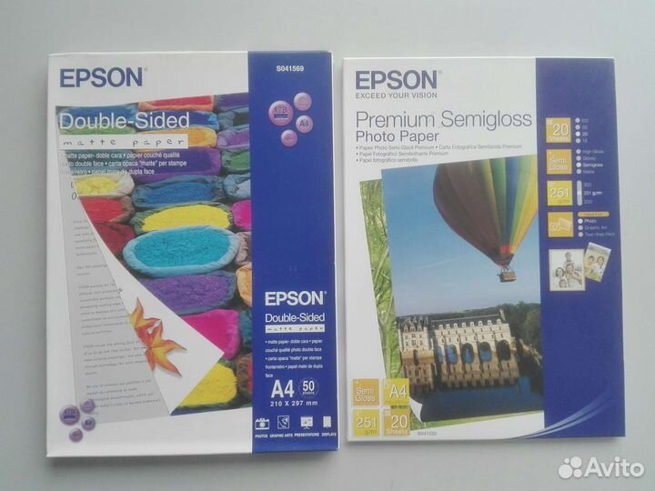 Фотобумага Epson и Lomond A4