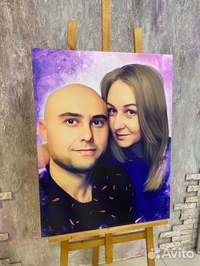 Портрет на холсте по фото