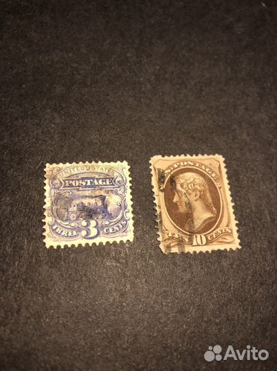 США 1869 паровоз