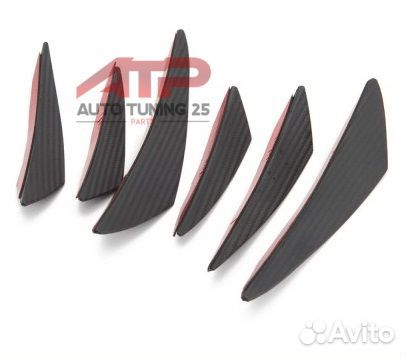 Канарды для бампера 6шт (универсальные)