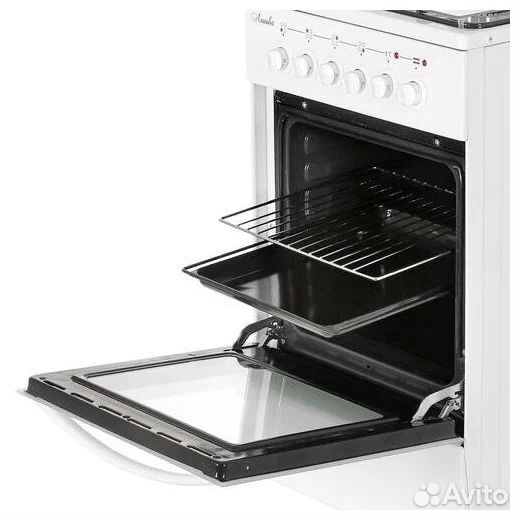 Плита электро-газовая лысьва эг 401мс-2у белая