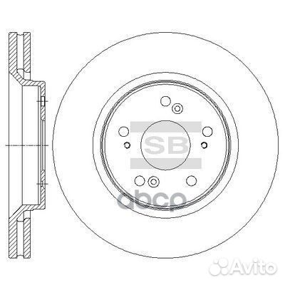 Диск тормозной передний sd4120 Sangsin brake