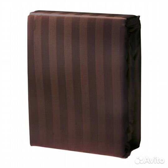 Пододеяльник cottonika 145х215см сатин-страйп шоко