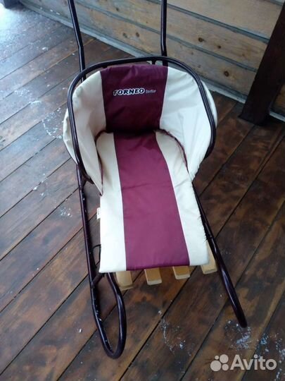 Санки torneo с сидушкой детские