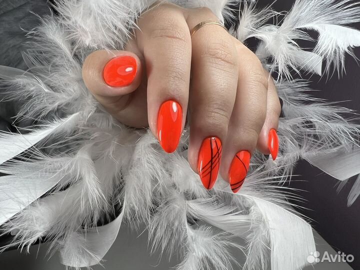 Маникюр с покрытием гель лак/наращивание