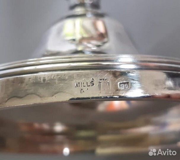 Канделябр посеребренный антикварный