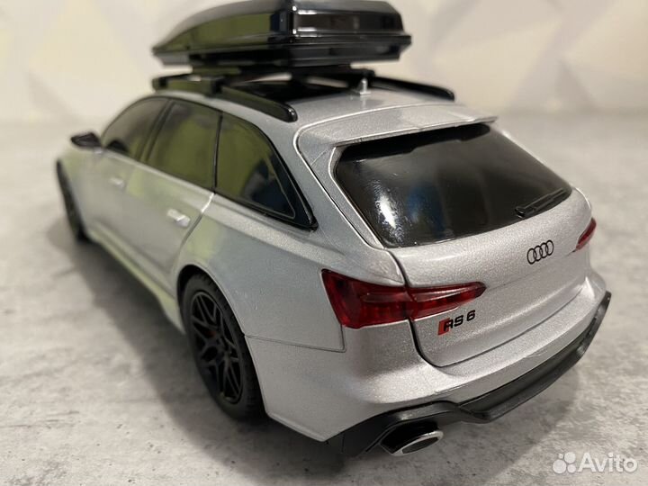 Металлическая машинка Audi RS6 металик