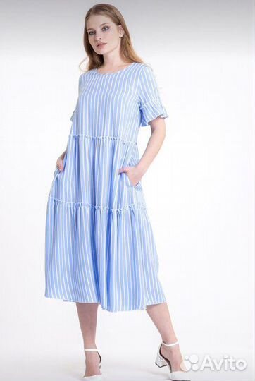 Платье летнее каскадное