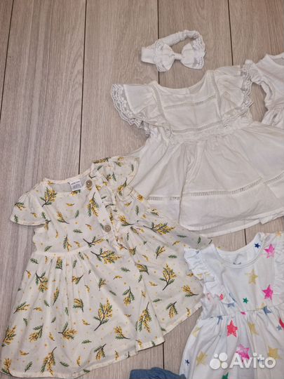 Одежда для девочки платье 56 62 mothercare 0-3 мес