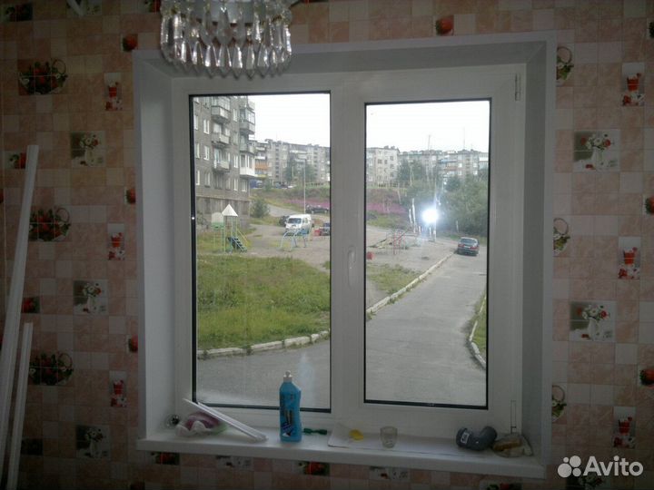 Окно двухстворчатое в панельный дом