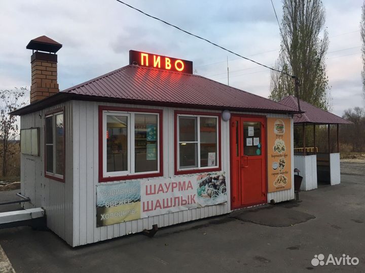 Павильон Шаурма, Торговый киоск с мангалом, 4х5
