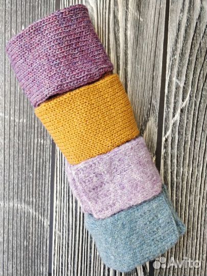 Митенки вязаные ручной работы