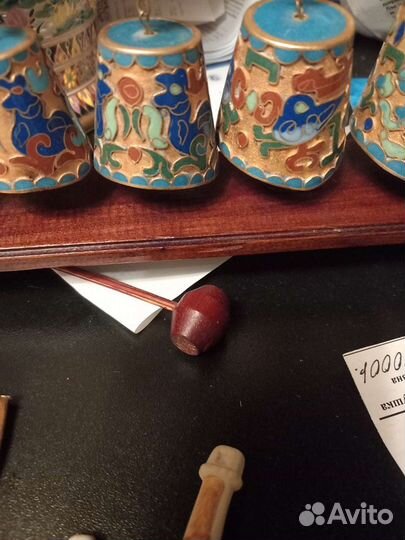 Колокольчики китайские,эмаль,клуазоне