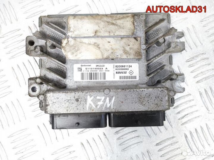 Блок эбу Renault Logan 1.6 K7M 8200661124