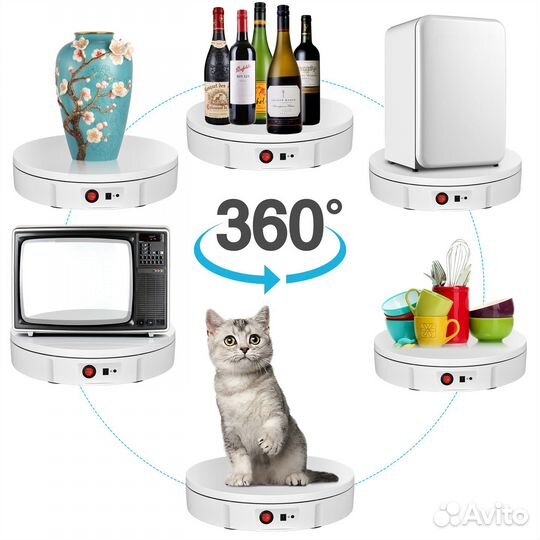 Стол для съемки вращающийся, 42 см,до 100 кг пульт