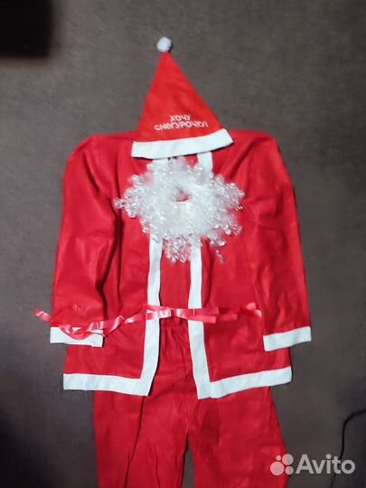 Костюм деда мороза 50 52 размер