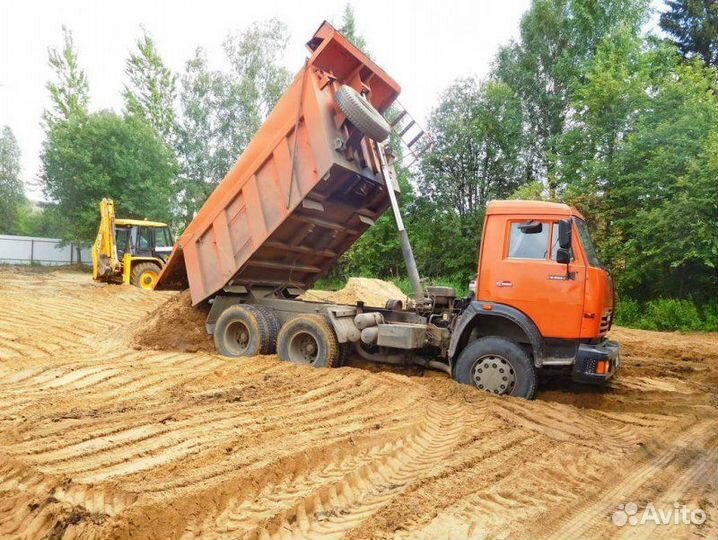 Песок щебень гравий гпс