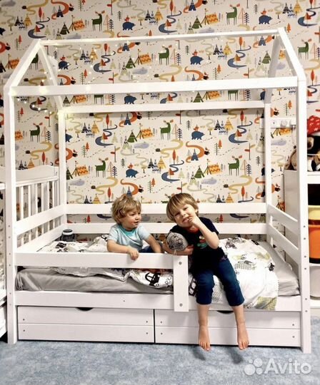 Детская кровать домик новая