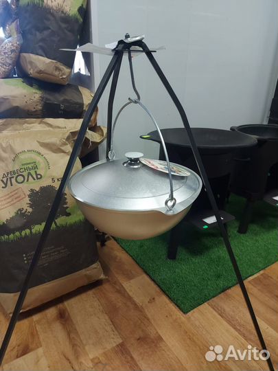 Котел походный алюминий 6 литров с дужкой