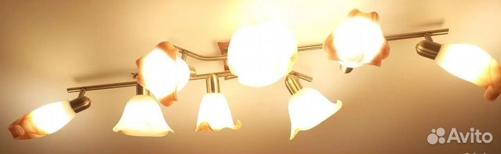 Люстра потолоч/настен., Абажуры, Подсветка