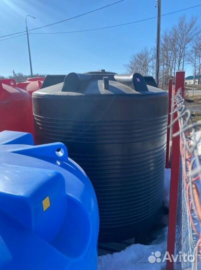 Пластиковая ёмкость эвл R 5000 л вертикальная черн