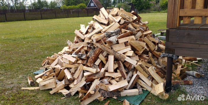 Дрова сухие в укладку любого объема