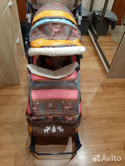 Санки коляска ника