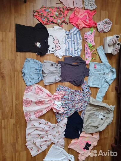 Вещи фирменные пакетом 98-104 см