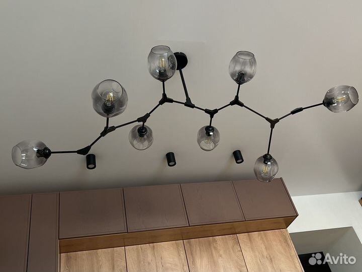 Люстра подвесная лофт 8 рожков